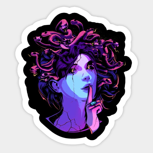 Medusa Sticker by Heymoonly